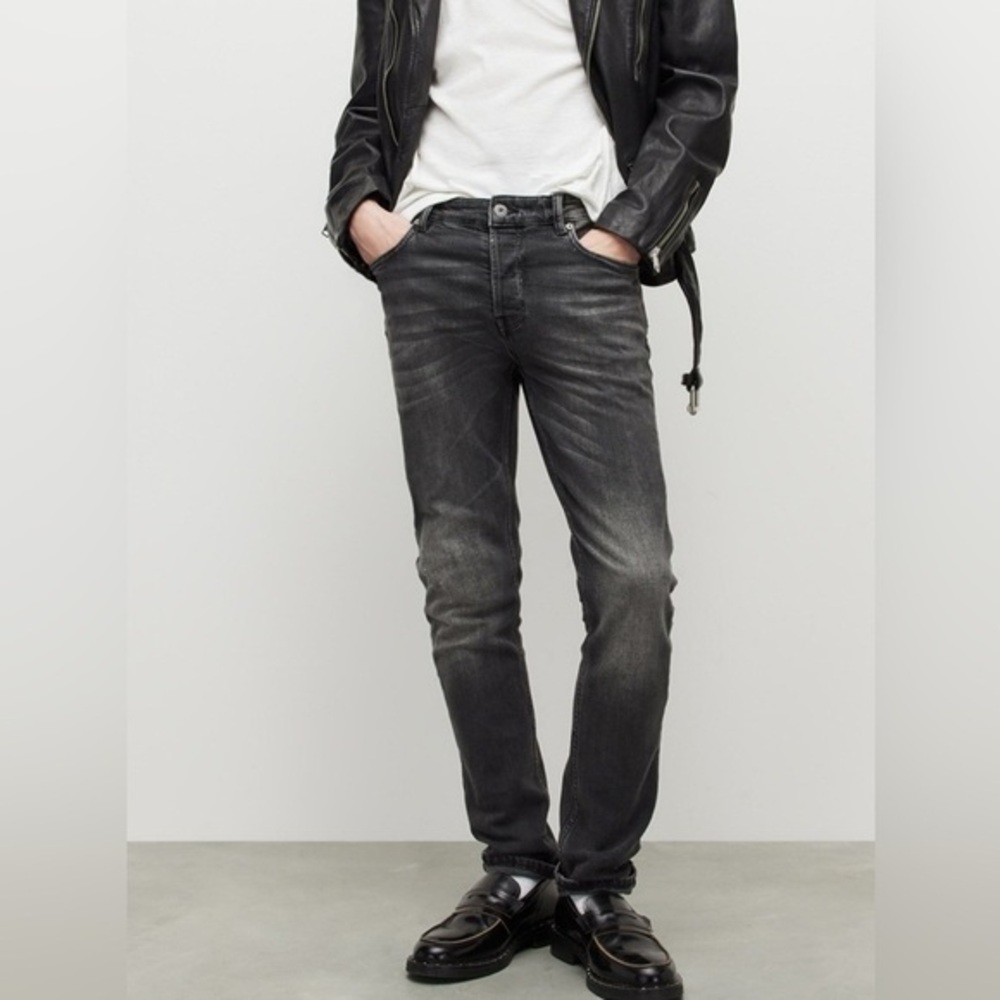 All Saints Cigarette Damaged Denim